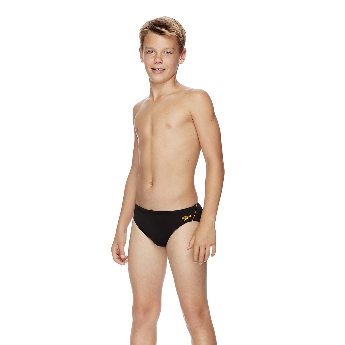 בגד ים תחתון לבנים | Logo Brief 5 cm
