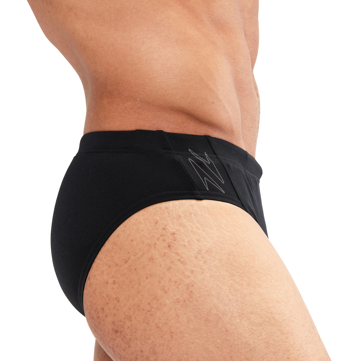 בגד ים תחתון לגברים | Hyper Boom Splice Brief Black/Grey