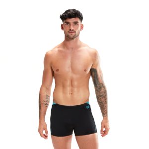 בגד ים מכנסון לגברים | Hyper Boom Splice Aquashorts Black/Blue