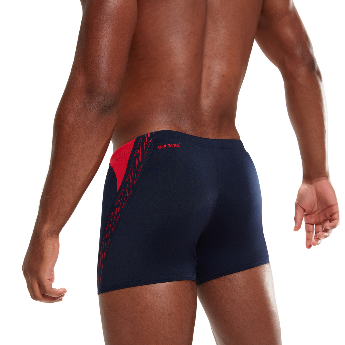 בגד ים מכנסון לגברים | Hyper Boom Splice Aquashorts Navy/Red