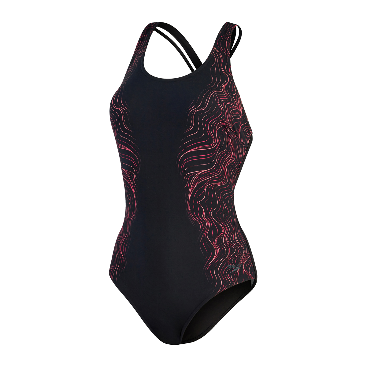 בגד ים מחטב לנשים | Shaping Calypso Printed Swimsuit Black/Cherry