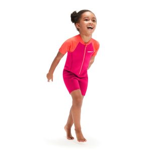 חליפה תרמית לפעוטות | Girl's Learn to Swim Wetsuit Pink