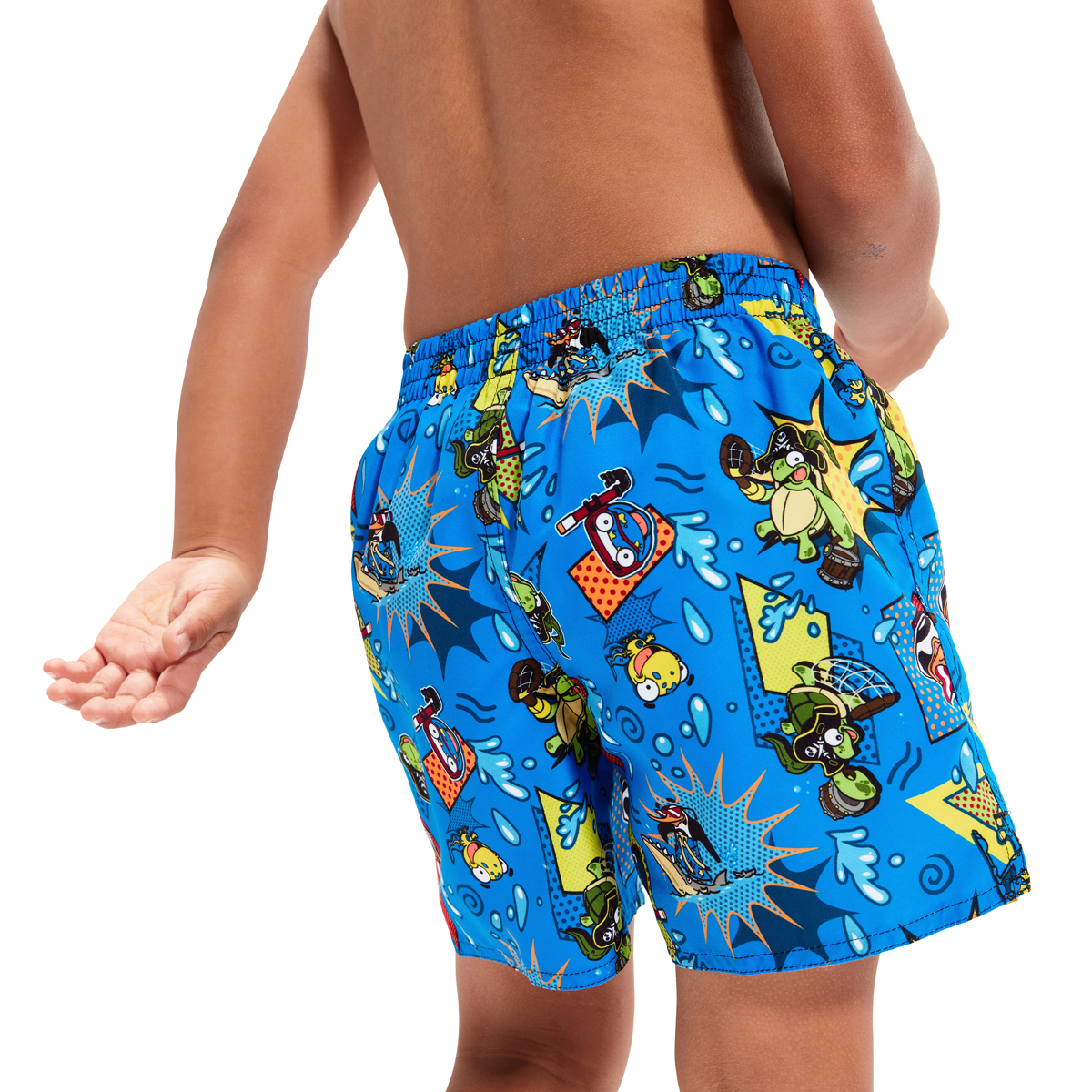 בגד ים לבנים | Boy's Learn To Swim 11" Swim Shorts Blue/Yellow
