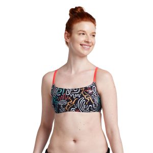 טופ נשים | Printed Strappy Fixed Back