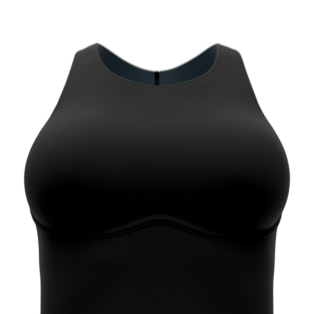 8-0036950001_WomensRacerZipSwimsuit_BlackHarlequinGreen_DetailShot_0001