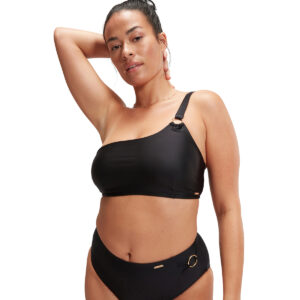טופ מחטב בגד ים נשים | Womens Shaping Asymmetric Bikini Top