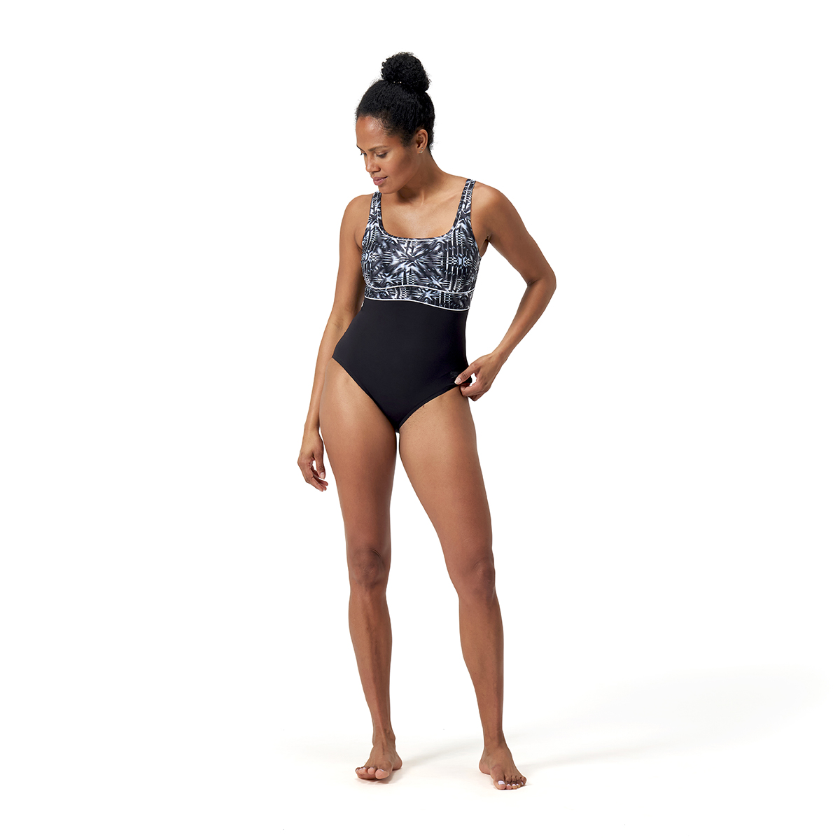 בגד ים מחטב לנשים | Shaping ContourEclipse Printed Swimsuit