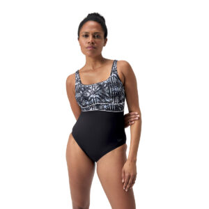 בגד ים מחטב לנשים | Shaping ContourEclipse Printed Swimsuit