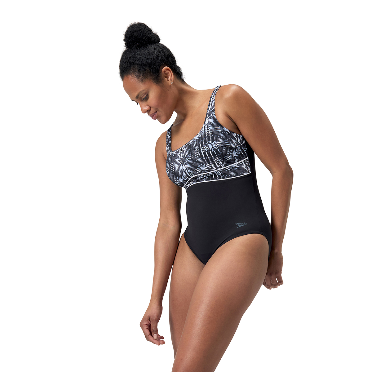 בגד ים מחטב לנשים | Shaping ContourEclipse Printed Swimsuit