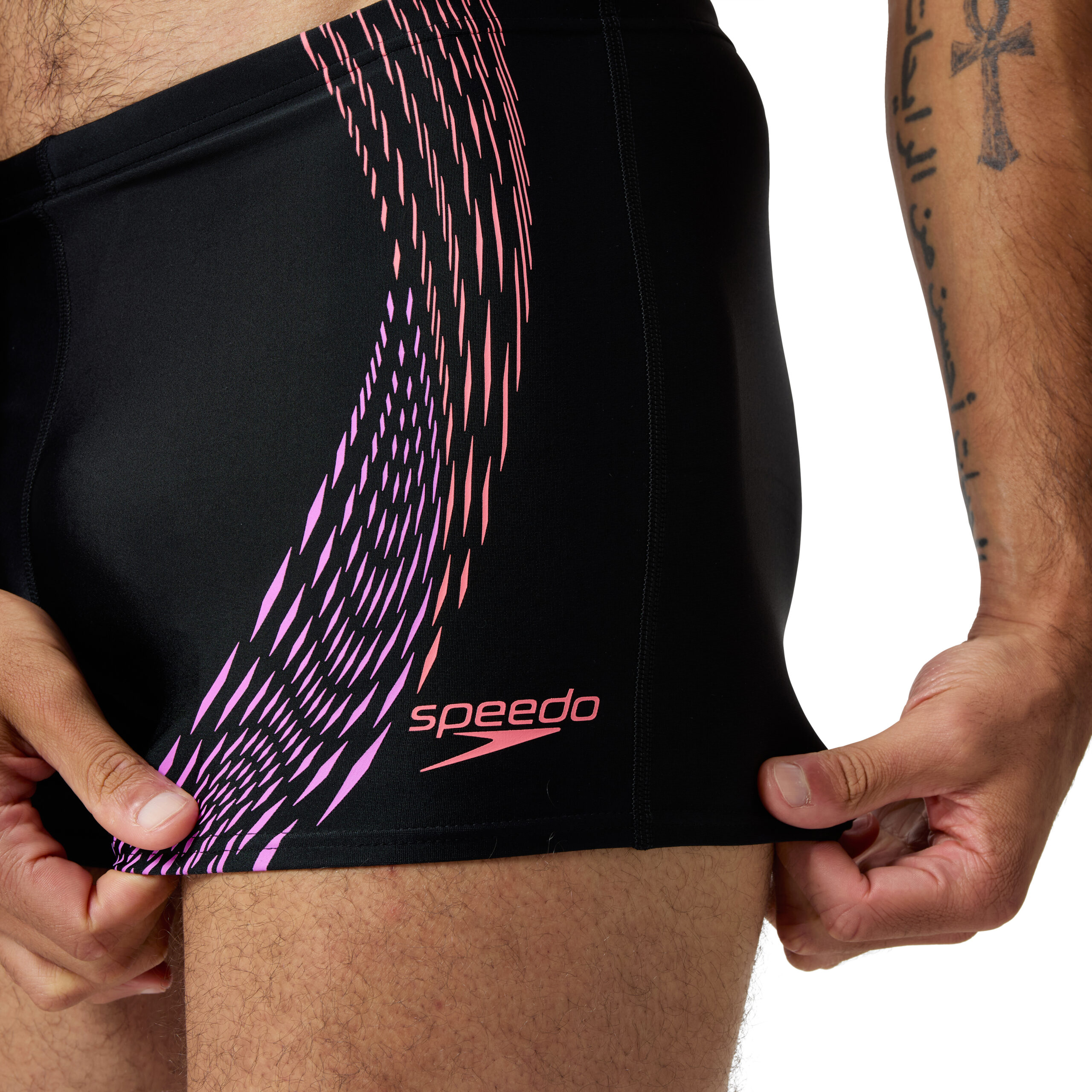 בגד ים JAMMER לגברים | Mens Duo Logo Print Aquashort ׁ