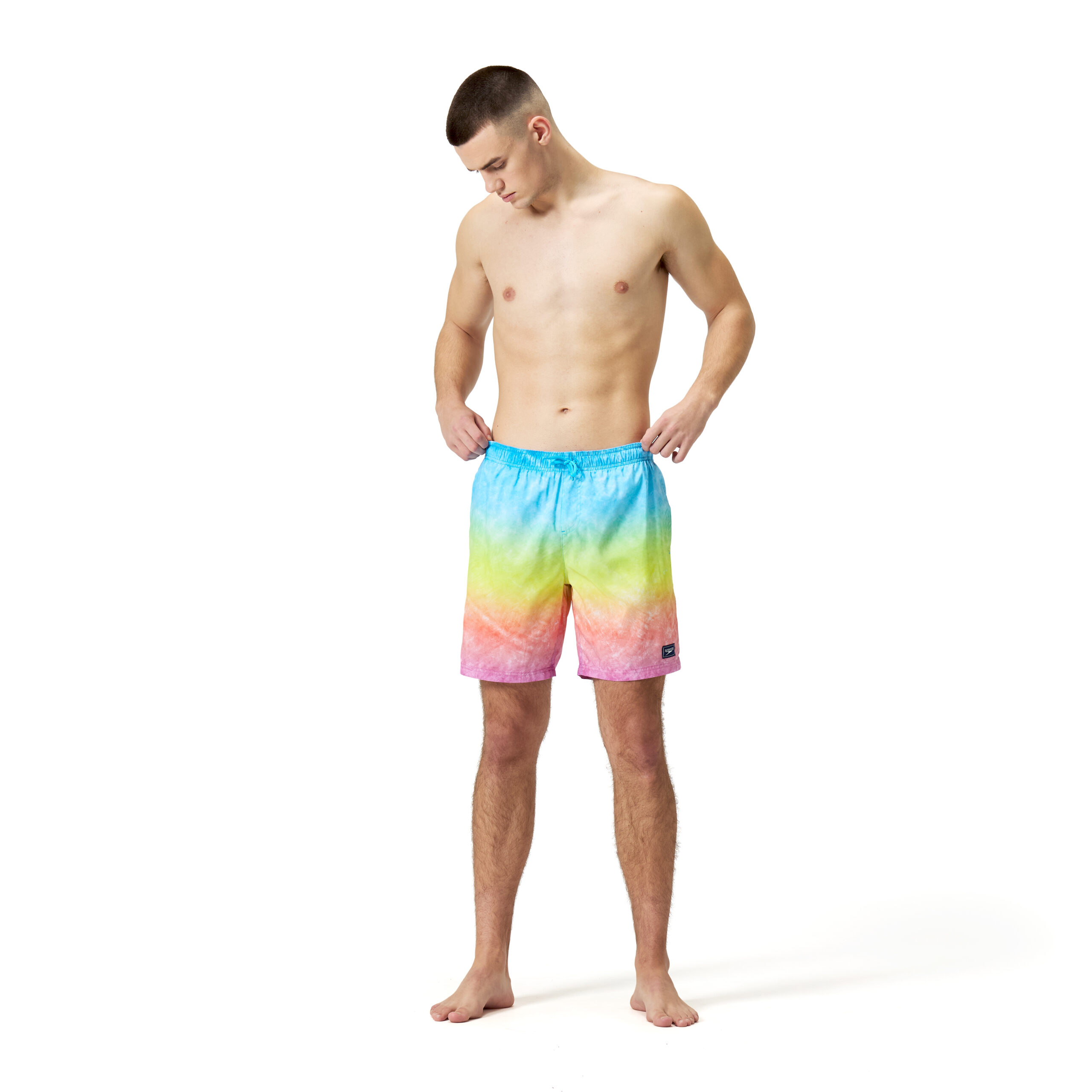 מכנס ים לגברים | Mens Digital Printed Leisure 18” Watershorts