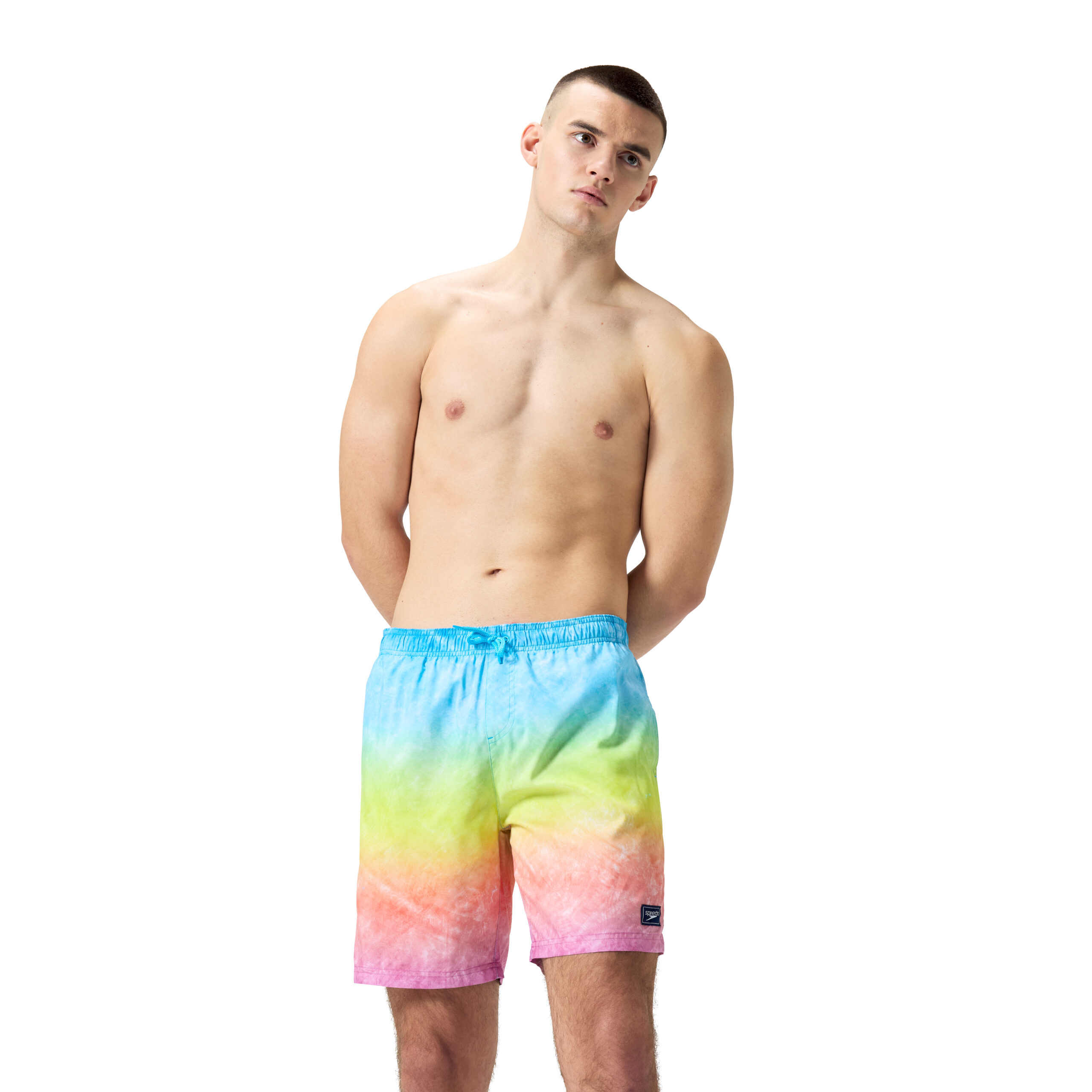 מכנס ים לגברים | Mens Digital Printed Leisure 18” Watershorts