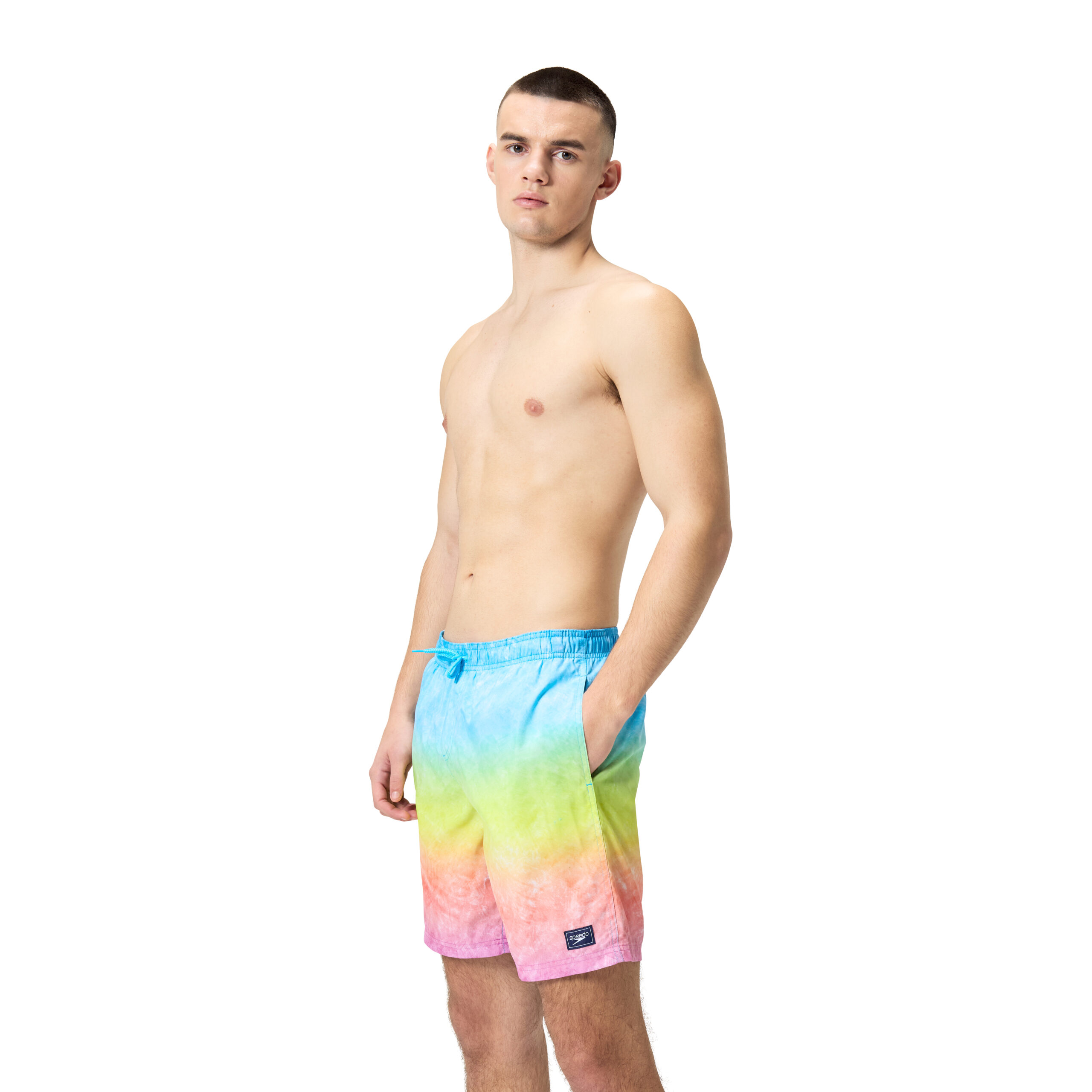 מכנס ים לגברים | Mens Digital Printed Leisure 18” Watershorts