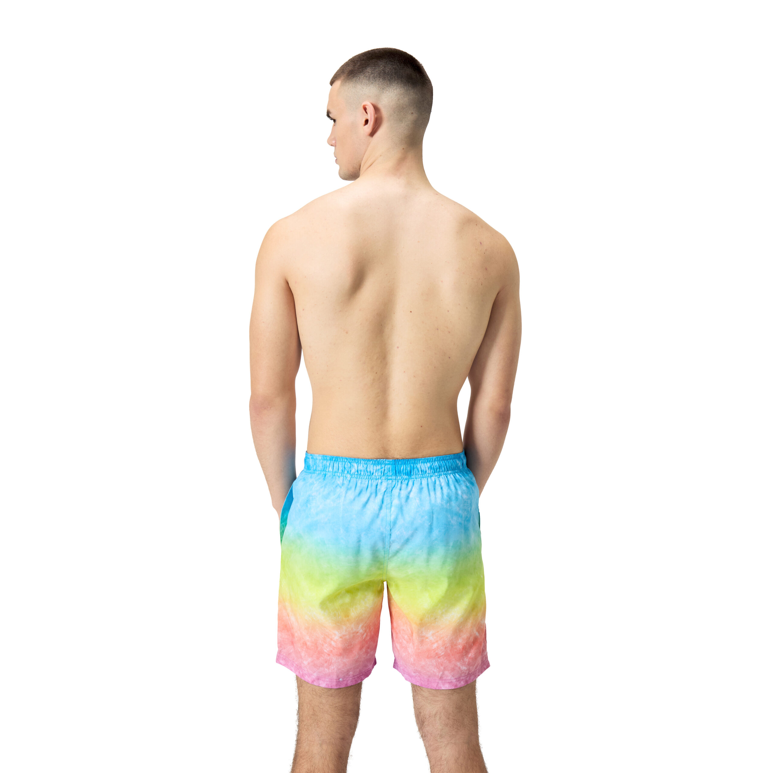 מכנס ים לגברים | Mens Digital Printed Leisure 18” Watershorts