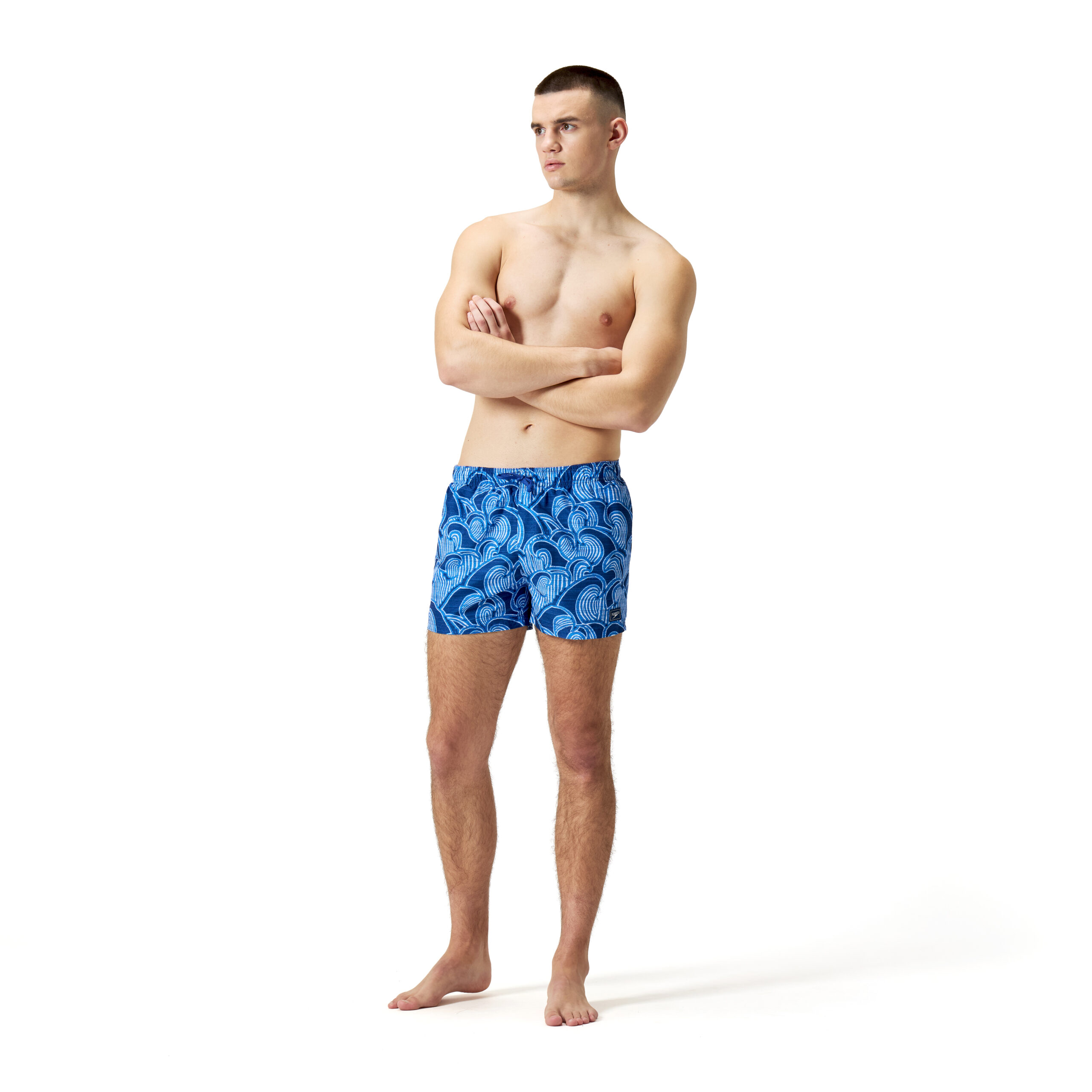 מכנס ים לגברים | Digital Printed Leisure 14" Swim Shorts