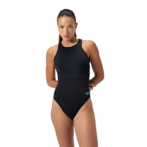 בגד ים שלם לנשים | Womens Racer Zip Swimsuit
