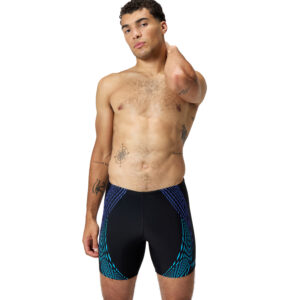 בגד ים JAMMER לגברים | Mens Duo Logo Print Mid Jammer