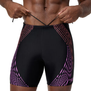 בגד ים JAMMER לגברים | Mens Duo Logo Print Mid Jammer