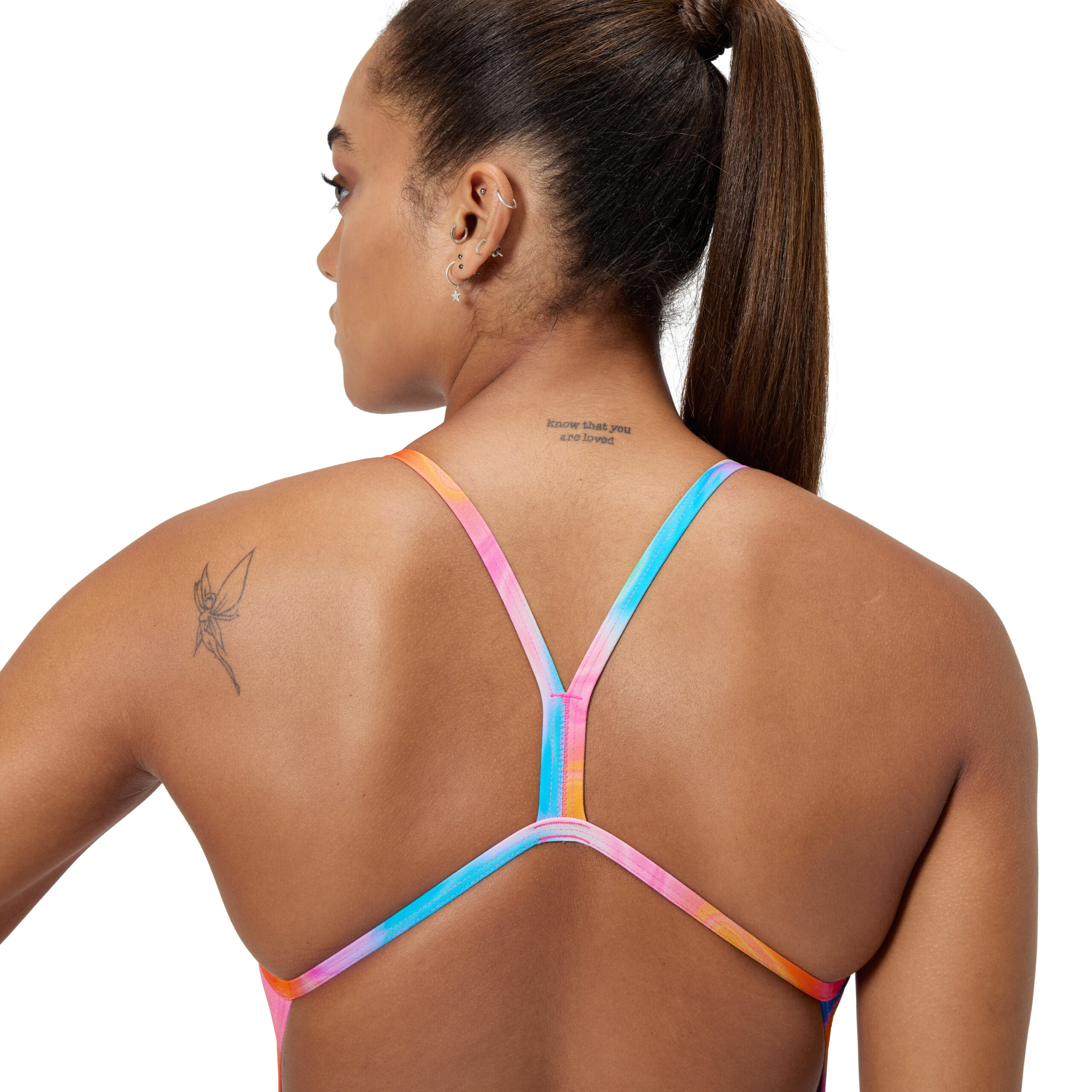 בגד ים שלם לנשים | Printed V-Back