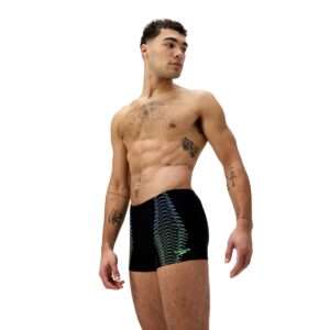 בגד ים מכנסון לגברים | Mens Duo Logo Print Aquashort