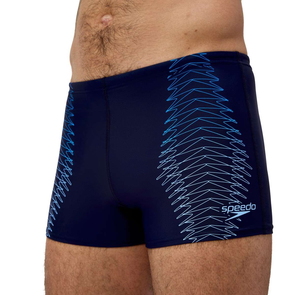בגד ים מכנסון לגברים | Mens Duo Logo Print Aquashort