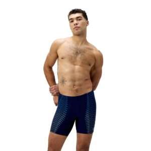 בגד ים JAMMER לגברים | Mens Duo Logo Print Mid Jammer